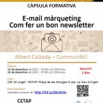 Càpsula al CEI Alt Urgell: E-mail màrqueting. Com fer un bon newsletter