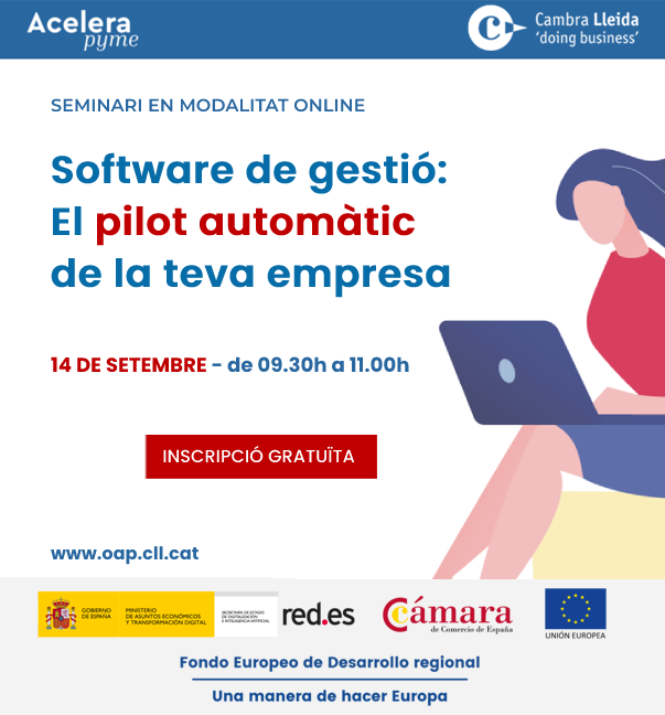 Webinar Cambra Lleida: “Software de gestió: El pilot automàtic de la teva empresa”, a càrrec de Sergi Almacellas, de Kopen Software