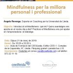 Càpsula formativa al CEEILleida: Mindfulness per la millora personal i professional