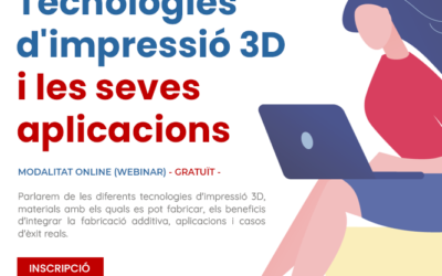 INTECH3D ofereix la webinar “Tecnologies d’impressió 3D i les seves aplicacions”, a la Cambra de Comerç de Lleida