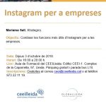Càpsula formativa al CEEILleida: Instagram per a empreses