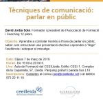 Càpsula al CEEILleida: Tècniques de comunicació: parlar en públic