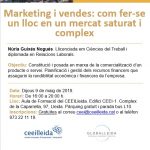Càpsula formativa al CEEILleida: Marketing i vendes: com fer-se un lloc en un mercat saturat i complex