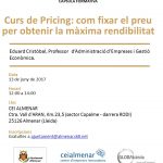 Càpsula formativa al CEI Almenar: Curs de Pricing: com fixar el preu per obtenir la màxima rendibilitat