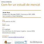 Càpsula "Com fer un estudi de mercat" al CEI Almenar