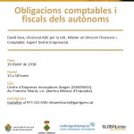 Càpsula al CEI Borges Blanques: Obligacions comptables i fiscals dels autònoms