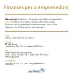 Càpsula Ceeilleida:"Finances per a emprenedors"