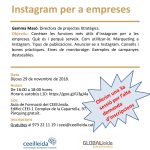 Instagram per a empreses, càpsula al CEEILleida