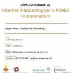 Càpsula formativa al CEI Cervera: Internet màrqueting per a PIMES i emprenedors