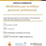Càpsula al CEI Cervera: Mindfulness per la millora personal i professional