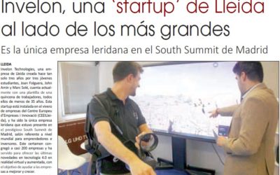 Reportatge sobre Invelon, única ‘startup’ de Lleida en el South Summit Madrid 2019