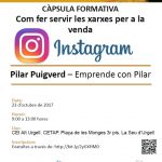 Càpsula formativa al CEI Alt Urgell: Com fer servir les xarxes per a la venda. Instagram