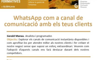 Primera càpsula formativa al Ceeilleida del 2017: “WhatsApp com a canal de comunicació amb els teus clients”