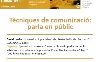 Nova càpsula el 23 de febrer al Ceeilleida: “Tècniques de comunicació: parla en públic”