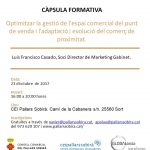 Càpsula formativa al CEI Pallars Sobirà: "Optimitzar la gestió de l'espai comercial del punt de venda i l’adaptació i evolució del comerç de proximitat"