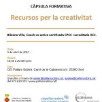 Càpsula formativa al CEI Pallars Sobirà: Recursos per la creativitat