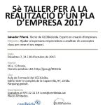 5è TALLER PER A LA REALITZACIÓ D’UN PLA D’EMPRESA 2017