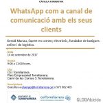 Càpsula al CEI Torrefarrera: WhatsApp com a canal de comunicació amb els seus clients