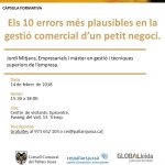 Càpsula al CEI Pallars Jussà: Els 10 errors més plausibles en la gestió comercial d’un petit negoci