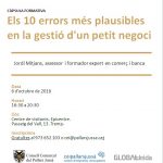 Càpsula al CEI Pallars Jussà: "Els 10 errors més plausibles en la gestió d'un petit negoci"